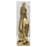 Incredible VTG Japanese Resin Handcarved Statue