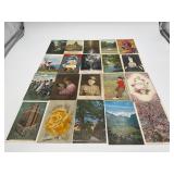 20 Antique & Vintage Postcards