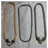 3 Thick-Chain Fashion Necklaces