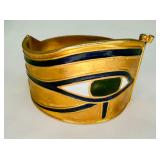 Egyptian Revival Bangle Bracelet