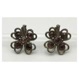 Vintage Sterling Silver Ear Screws