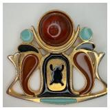 VTG Modele Adrian Mann Enamel Brooch/Pendant