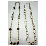 2 Beautiful Gold-tone Necklaces
