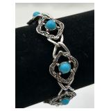 Vintage 1973 S. Coventry 'Blue Lady' Bracelet