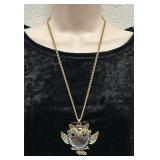 Fun Mirrored Owl Necklace