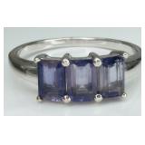 Sterling Silver Tanzanite Ring