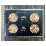 Uncirculated 1960-P&D Small Date & Large Date Cent