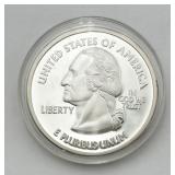 .999 Fine Silver Clad U.S. Statehood Quarter Medal
