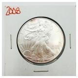 2008 American Silver Eagle Silver Coin