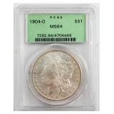 1904-O Morgan Silver Dollar PCGSMS64