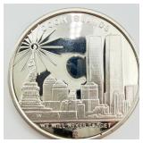 2008 Cook Islands Freedom Tower .999 Fine Silver