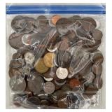 3 Pound Bag of ANTQ & VTG Foreign Coins