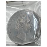 RARE 1883-D German Empire 2 Mark Silver Coin