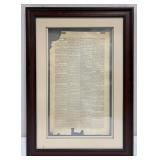 Framed 1863 Vicksburg Mississippi Newspaper