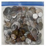 3 Pound Bag of ANTQ & VTG Foreign Coins