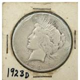 1923-D Peace Silver Dollar