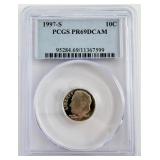 1997-S Roosevelt Dime PCGS-PR69DCAM