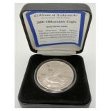 2000 Millennium Eagle .999 Fine Silver Coin
