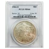 1904-O Morgan Silver Dollar PCGSMS64
