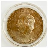 1956 Mexican ï¿½Hidalgo Grandeï¿½ 10 Pesos Silver Coin
