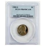 1985-S Jefferson Nickel PCGS PR69DCAM