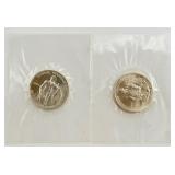 2 1982-D George Washington Half Dollar 90% Silver
