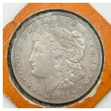 1921 Morgan Silver Dollar, Very Good Condition