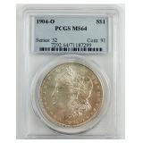 1904-O Morgan Silver Dollar PCGSMS64