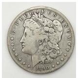 1890-O Morgan Silver Dollar