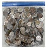 3 Pound Bag of ANTQ & VTG Foreign Coins