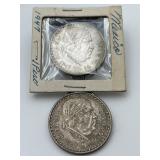 2 1947 Estadoes Unidos Mexicanos UN Peso