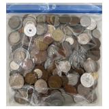 3 Pound Bag of ANTQ & VTG Foreign Coins
