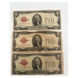 3-1928-G Red Seal $2 Bills