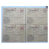 4 VTG War Ration Stamp Books
