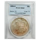 1898-O Morgan Silver Dollar PCGSMS64