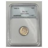1982-S Roosevelt Dime NNC-PR70 Deep Cameo
