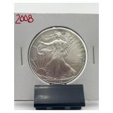 2008 American Silver Eagle, 1 oz .999 Fine Silver