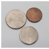 Blank Error Planchets for Penny, Nickel, Quarter