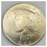 1922 Uncirculated Peace Dollar
