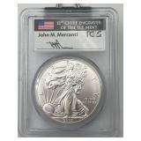2015 American Silver Eagle Signed John M Mercanti