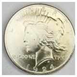 1924 Uncirculated Peace Dollar