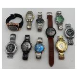 Lot of 10 Various Menï¿½s Watches