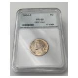 1974-S Jefferson Nickel NNC PR69 Deep Cam