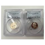 2-1981-S Jefferson Nickels PCGS PR69DCAM