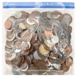 3 Pound Bag of ANTQ & VTG Foreign Coins