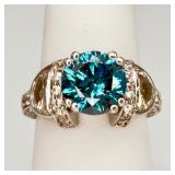 4.25 Carats Diamond 18K White Gold Ring