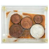 1959-1960 Pstados Unidos Mexicanos 6 Coin Set