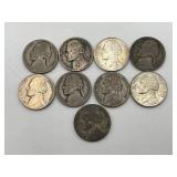 9 War Nickels 35% Silver
