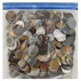 3 Pound Bag of ANTQ & VTG Foreign Coins