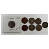 8- Indian Head Pennies